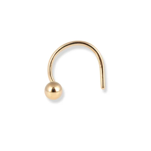 18ct Yellow Gold Wire Back Nose Stud With Plain Gold Ball. 24 18ct Yellow Gold Wire Back Nose Stud With Plain Gold Ball. -Shiny Jewelry Hub 18ct yellow gold wire back nose stud with plain gold ball ns 7562 9 scaled