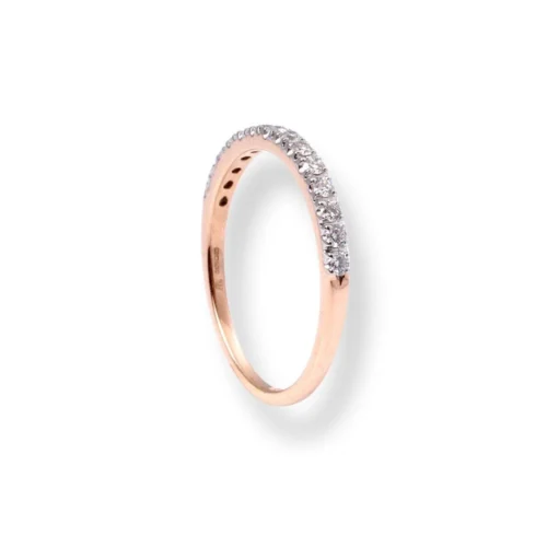 18ct Rose Gold Wedding Band With Diamond - MCS5510 7 18ct Rose Gold Wedding Band With Diamond - MCS5510 -Shiny Jewelry Hub 18ctRoseGoldWeddingBandWithDiamond MCS5510 3
