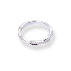 18ct White Gold Diamond Half-Eternity Band LR-6710 -Shiny Jewelry Hub 18ctWhiteGoldDiamondHalf EternityBandLR 6710 1