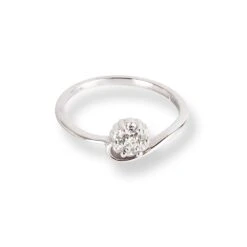 18ct White Gold Diamond Ring With Flower Design LR-6664 -Shiny Jewelry Hub 18ctWhiteGoldDiamondRingwithFlowerDesign 4