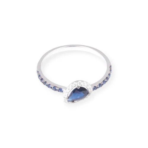 18ct White Gold And Blue Sapphire Ring LR-7039 -Shiny Jewelry Hub 18ctWhiteGoldandBlueSapphireRingLR 7039 1 scaled