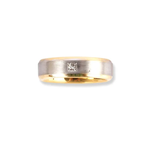 18ct White & Yellow Gold Wedding Band With Satin Finish & Polished Grooved Edges LR-6657 6 18ct White & Yellow Gold Wedding Band With Satin Finish & Polished Grooved Edges LR-6657 -Shiny Jewelry Hub 18ctWhite YellowGoldWeddingBandWithSatinFinish PolishedGroovedEdgesLR 6657 3 scaled