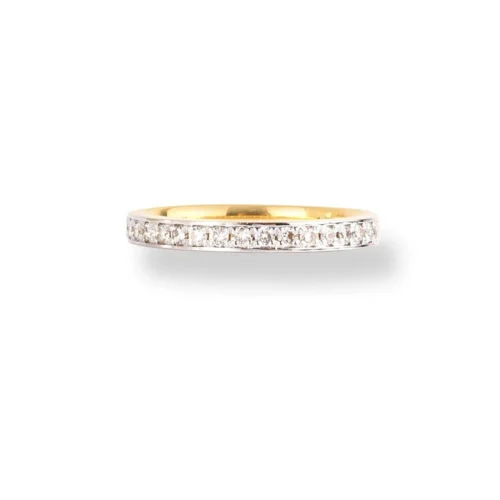 18ct Yellow Gold Diamond Half-Eternity Band LR-6673