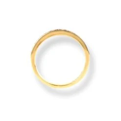 18ct Yellow Gold Diamond Half-Eternity Band LR-6673 -Shiny Jewelry Hub 18ctYellowGoldDiamondHalf EternityBandLR 6673 4