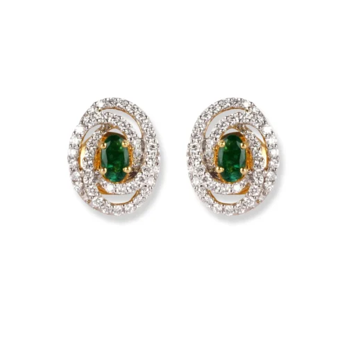 18ct Yellow Gold Diamond & Emerald Set (Pendant + Chain + Earrings) MCS6245/46 8 18ct Yellow Gold Diamond & Emerald Set (Pendant + Chain + Earrings) MCS6245/46 -Shiny Jewelry Hub 18ctYellowGoldDiamond EmeraldSet Pendant Chain Earrings MCS624546 4 scaled