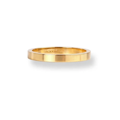 18ct Yellow Gold Flat Band LR-6649