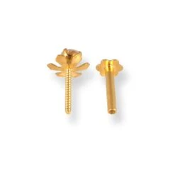 18ct Yellow Gold Flower Design Screw Back Nose Stud With Cubic Zirconia Stone. 16 18ct Yellow Gold Flower Design Screw Back Nose Stud With Cubic Zirconia Stone. -Shiny Jewelry Hub 18ctYellowGoldFlowerDesignScrewBackNoseStudwithCubicZirconiaStoneNIP 4 440a 3