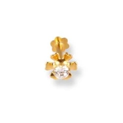 18ct Yellow Gold Flower Design Screw Back Nose Stud With Cubic Zirconia Stone. 21 18ct Yellow Gold Flower Design Screw Back Nose Stud With Cubic Zirconia Stone. -Shiny Jewelry Hub 18ctYellowGoldFlowerDesignScrewBackNoseStudwithCubicZirconiaStoneNIP 4 440b 2 91ff68c5 dcaa 43b3 88e4 8a8fccc88f1b