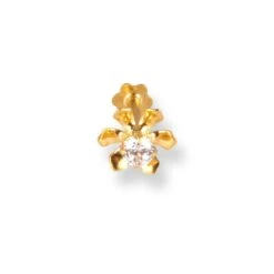 18ct Yellow Gold Flower Design Screw Back Nose Stud With Cubic Zirconia Stone. 22 18ct Yellow Gold Flower Design Screw Back Nose Stud With Cubic Zirconia Stone. -Shiny Jewelry Hub 18ctYellowGoldFlowerDesignScrewBackNoseStudwithCubicZirconiaStoneNIP 4 440c 2 caff100b 21e3 4655 9a43 97c60bfdd500