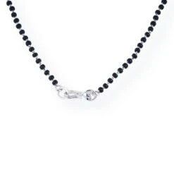 18ct White Gold Mangal Sutra With Black Beads And Diamond Accents 4 18ct White Gold Mangal Sutra With Black Beads And Diamond Accents -Shiny Jewelry Hub 18ct White Gold Mangal Sutra with Black Beads and Diamond Accents 1