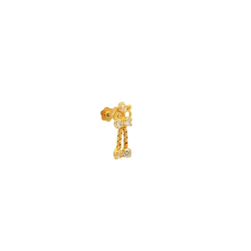 18ct Yellow Gold Screw Back Drop Nose Stud | Cubic Zirconia Sparkle & Secure Fit -Shiny Jewelry Hub 18ct Yellow Gold Screw Back Drop Nose Stud set with Cubic Zirconias 9 3f8c6e7b 6bf0 4551 87bd 12b55810228d