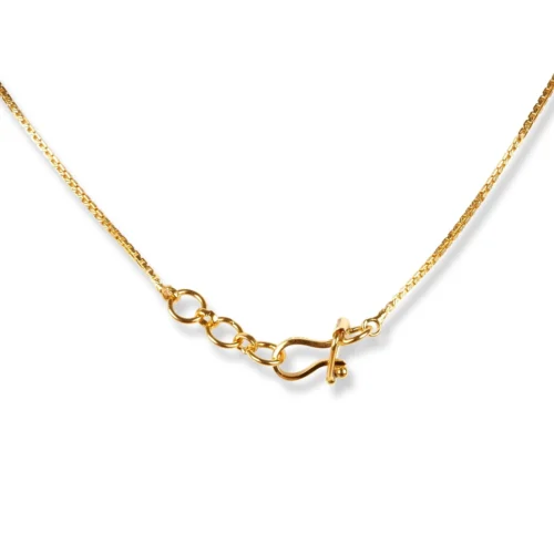 22ct Gold Box Chain With Diamond Cut Beads And Hook Clasp - Timeless Elegance 8 22ct Gold Box Chain With Diamond Cut Beads And Hook Clasp - Timeless Elegance -Shiny Jewelry Hub 22ct gold box chain with diamond cut beads and hook clasp 3 scaled