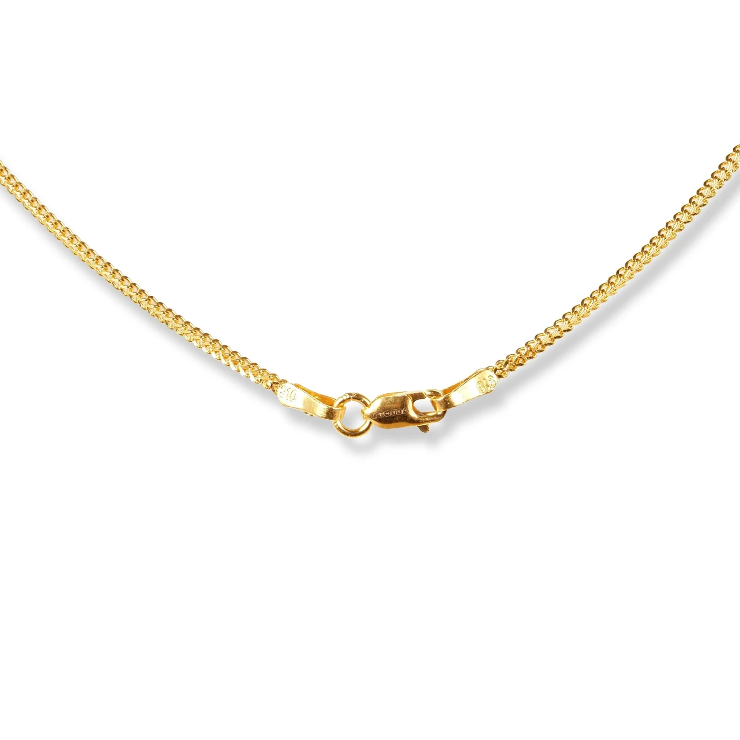 22ct Gold Box Chain With Sandblasted Beads And Lobster Clasp - Luxurious Gold Chain With Beads 6 22ct Gold Box Chain With Sandblasted Beads And Lobster Clasp - Luxurious Gold Chain With Beads - Image 6