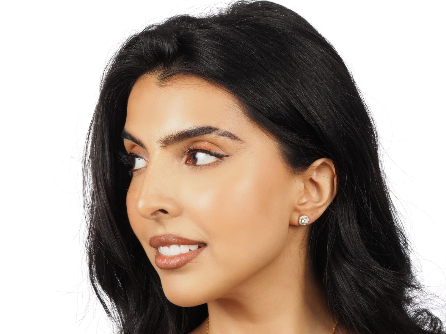 22ct Gold Chain, Pendant And Earrings Set With Cubic Zirconia Stones 3 22ct Gold Chain, Pendant And Earrings Set With Cubic Zirconia Stones - Image 3