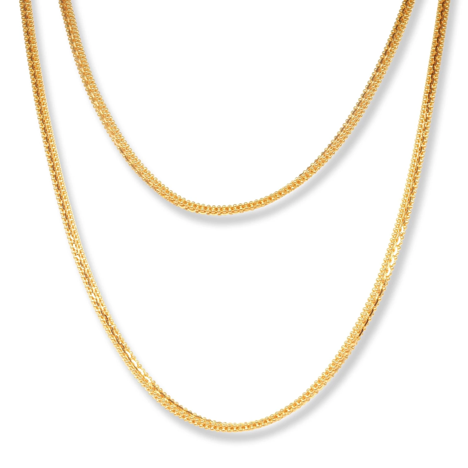 22ct Gold Double Sided Beaded Chain With Lobster Clasp - Timeless Gold Jewellery 1 22ct Gold Double Sided Beaded Chain With Lobster Clasp - Timeless Gold Jewellery