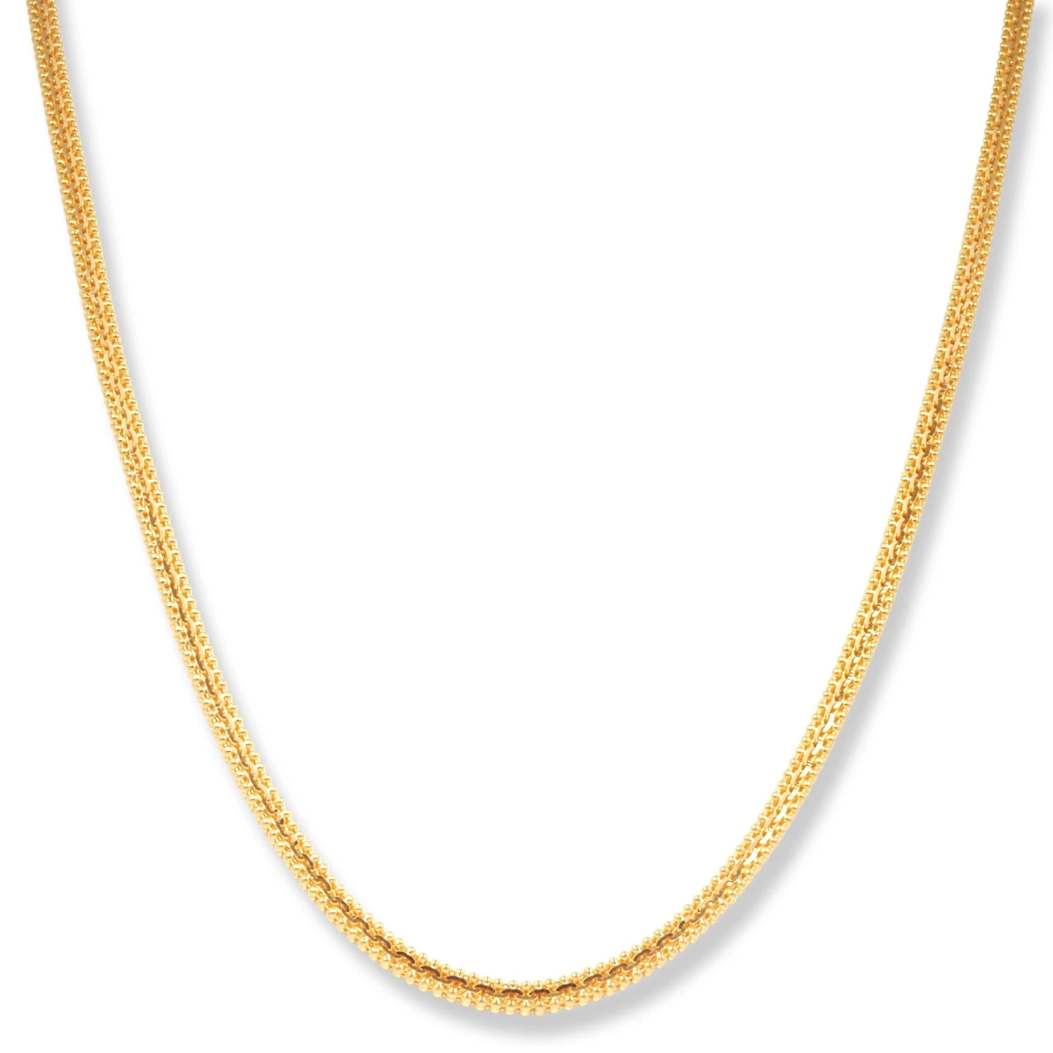 22ct Gold Double Sided Beaded Chain With Lobster Clasp - Timeless Gold Jewellery 2 22ct Gold Double Sided Beaded Chain With Lobster Clasp - Timeless Gold Jewellery - Image 2