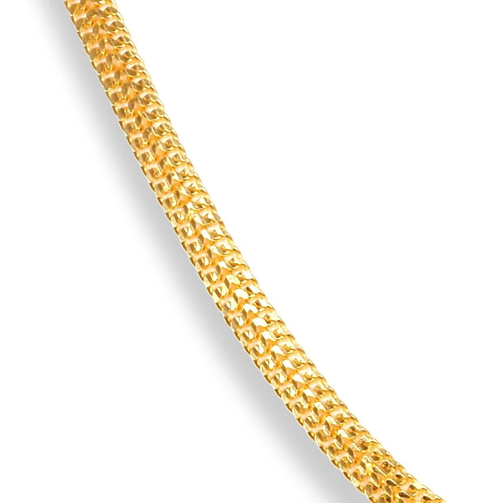 22ct Gold Flat Chain With S Clasp - Luxurious Gold Necklace 4 22ct Gold Flat Chain With S Clasp - Luxurious Gold Necklace - Image 4