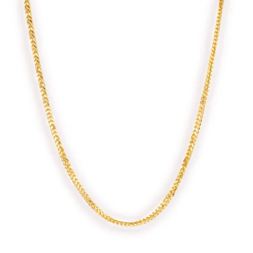 22ct Gold Foxtail Chain With Lobster Clasp - Versatile Gold Jewellery