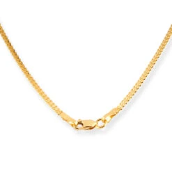 22ct Gold Teardrop Pendant & Earrings Set – Traditional Filigree Design Jewellery -Shiny Jewelry Hub 22ct gold foxtail chain with lobster clasp C 3795 2 3