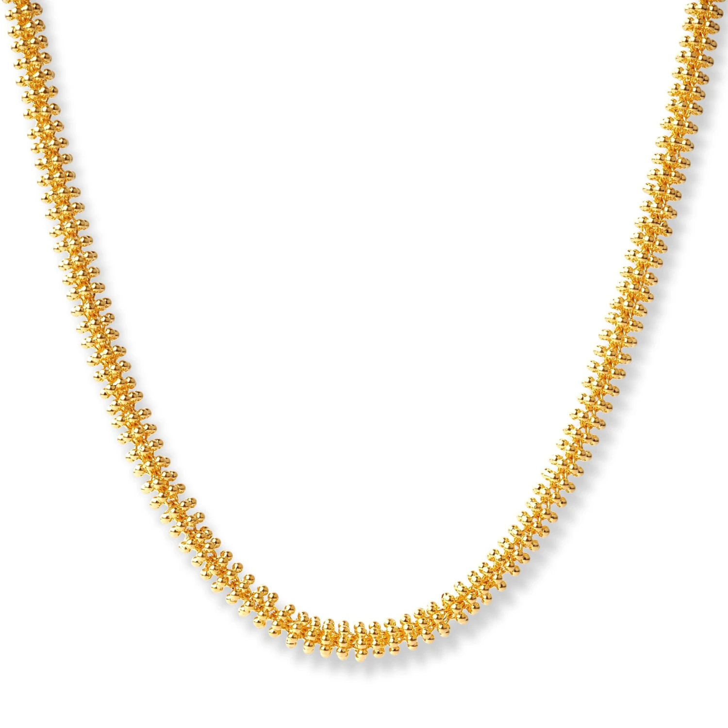 22ct Gold Long Beaded Mala Chain - Long Beaded Gold Chain 1 22ct Gold Long Beaded Mala Chain - Long Beaded Gold Chain