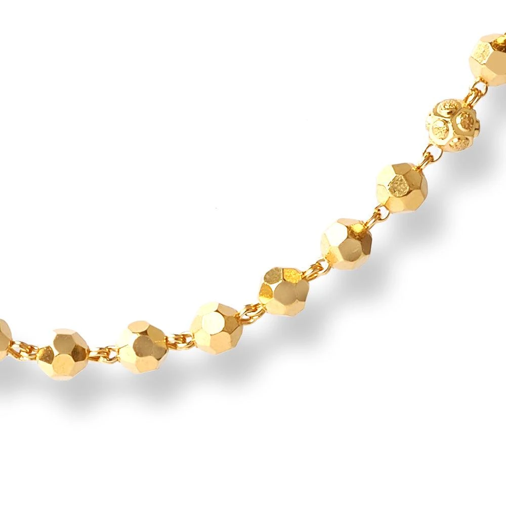 22ct Gold Long Beaded Mala Chain - Timeless Gold Beaded Necklace 5 22ct Gold Long Beaded Mala Chain - Timeless Gold Beaded Necklace - Image 5
