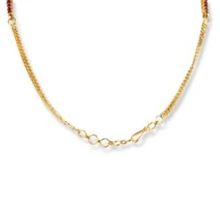 22ct Gold Set With Red Cubic Zirconia Stones NE-6218 11 22ct Gold Set With Red Cubic Zirconia Stones NE-6218 -Shiny Jewelry Hub 22ct gold set with red cubic zirconia stones 4