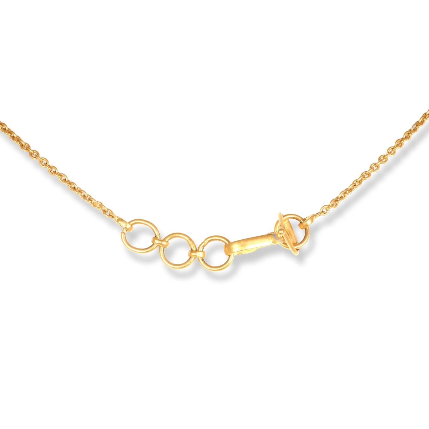 22ct Gold Set With Red & White Cubic Zirconia Stones And Cultured Pearls (Necklace + Drop Earrings) 4 22ct Gold Set With Red & White Cubic Zirconia Stones And Cultured Pearls (Necklace + Drop Earrings) - Image 4