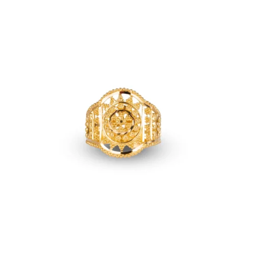 22ct Gold Filigree Ring (4.0g) LR-6637