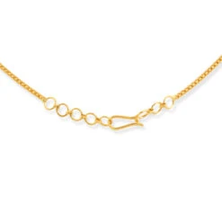 22ct Gold Choker Necklace With Filigree Beads & Matching Earrings -Shiny Jewelry Hub 22ct Gold Choker Necklace with Filigree Beads Matching Earrings 2