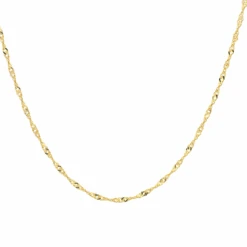 22ct Indian Gold Ripple Chain With A Ring Clasp - Indian Gold Chain Elegance