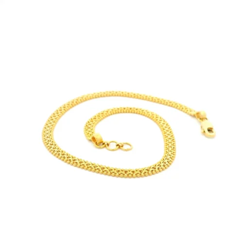 22ct Yellow Gold Anklet Chain | Classic Design With Lobster Clasp