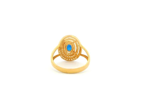 1 22ct Yellow Gold Ring With Cubic Zirconia – Stunning & Elegant Jewellery| Size P 6 1 22ct Yellow Gold Ring With Cubic Zirconia – Stunning & Elegant Jewellery| Size P -Shiny Jewelry Hub 22ct Yellow Gold Ring with Cubic Zirconia Stunning Elegant Jewellery Size P 2 scaled