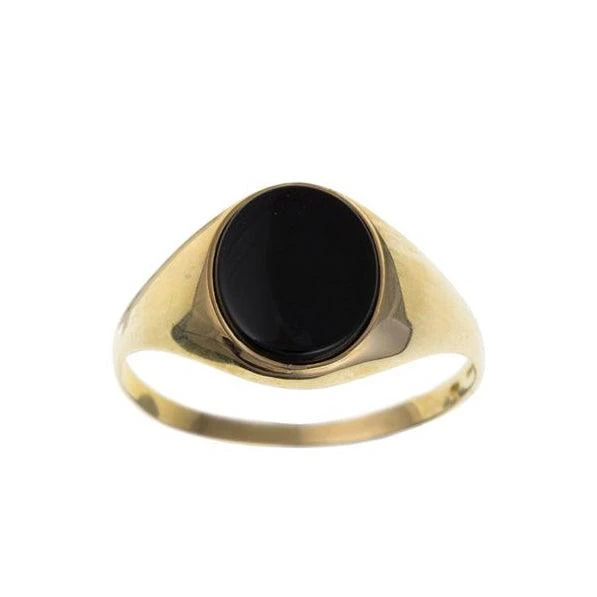 9ct Gold Black Onyx Signet Ring AS0005 1 9ct Gold Black Onyx Signet Ring AS0005