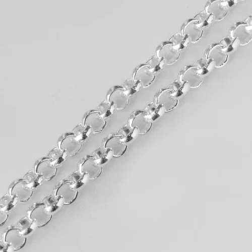 Sterling Silver Round Link Belcher Chain | Timeless And Versatile Chain Design 6 Sterling Silver Round Link Belcher Chain | Timeless And Versatile Chain Design -Shiny Jewelry Hub BN20024 Asterling silver round link belcher chain hallmarked