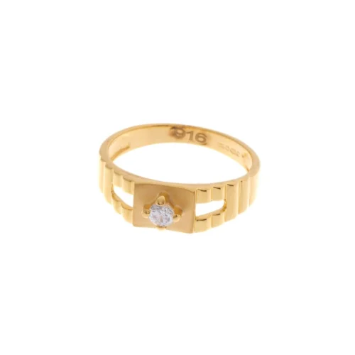 22ct Gold Cubic Zirconia Children's Ring (2.5g) BR-6906