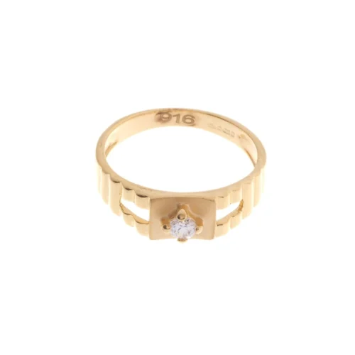 22ct Gold Cubic Zirconia Children's Ring (2.5g) BR-6906 -Shiny Jewelry Hub BR 6906 C
