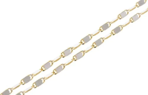 Hand Finished 18ct Two Tone Chain - Exquisite Two Tone Jewellery