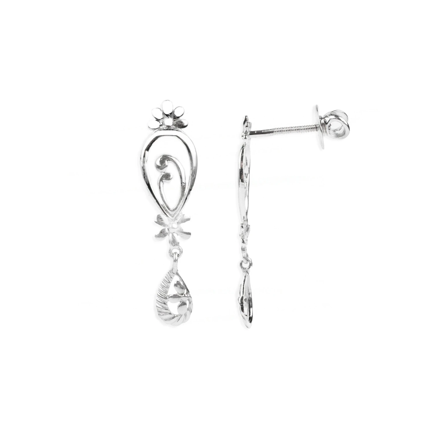 18ct White Gold Necklace And Earrings Set (13.2g) P&E14006 2 18ct White Gold Necklace And Earrings Set (13.2g) P&E14006 - Image 2