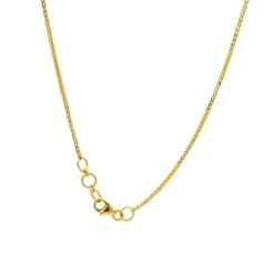 22ct Gold Necklace With Diamond Cut Beads & Drop – Stylish Gold Jewellery -Shiny Jewelry Hub G26565 4 1