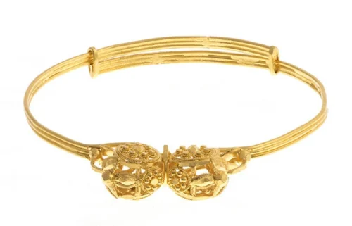 Hand Finished 22ct Yellow Gold Adjustable Children's Bangle 8 Hand Finished 22ct Yellow Gold Adjustable Children's Bangle -Shiny Jewelry Hub Hand Finished 22ct Yellow Gold Adjustable Children s Bangle 2