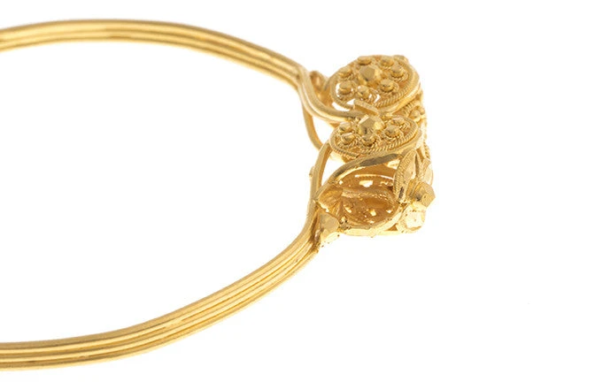 Hand Finished 22ct Yellow Gold Adjustable Children's Bangle 5 Hand Finished 22ct Yellow Gold Adjustable Children's Bangle - Image 5