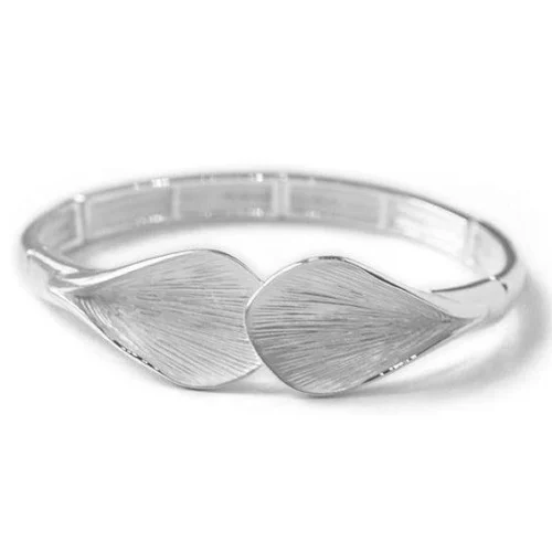 Hand Painted Silver Plated Fashion Bangle - Artistic Fashion Bangle