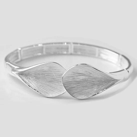 Hand Painted Silver Plated Fashion Bangle - Artistic Fashion Bangle - Image 2