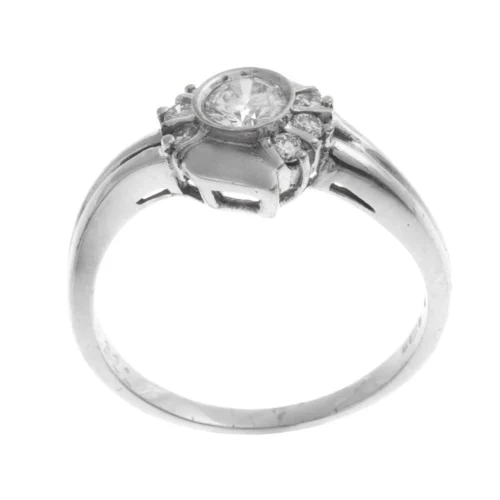 18ct White Gold Diamond Dress Ring (R-1773 -Shiny Jewelry Hub LR 1773 C