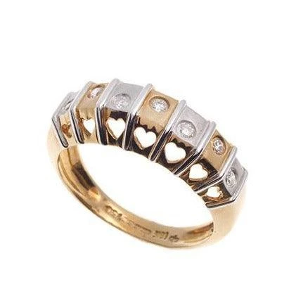 18ct Two Tone Gold Diamond Dress Ring LR-1856 4 18ct Two Tone Gold Diamond Dress Ring LR-1856 - Image 4