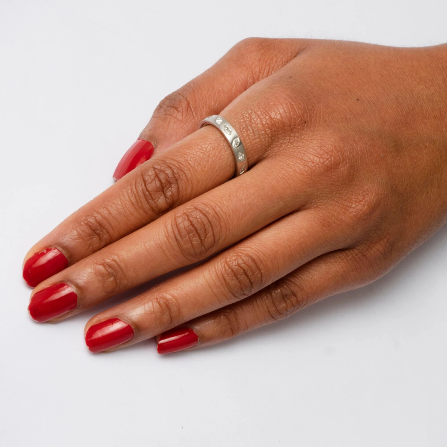 Platinum Marquise Diamond Designer Eternity Ring LR-2192 PS74 2 Platinum Marquise Diamond Designer Eternity Ring LR-2192 PS74 - Image 2