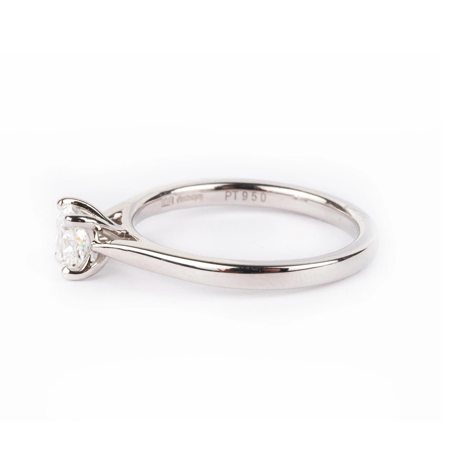 Platinum Solitaire Diamond Ring LR-2328 2 Platinum Solitaire Diamond Ring LR-2328 - Image 2