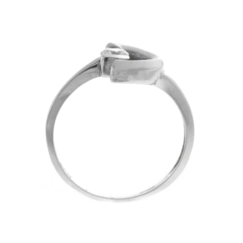 18ct White Gold Dress Ring Set With Cubic Zirconias LR-2534 -Shiny Jewelry Hub LR 2534 E