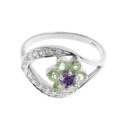 18ct White Gold Cubic Zirconia Dress Ring (LR-3850) 4 18ct White Gold Cubic Zirconia Dress Ring (LR-3850) - Image 4