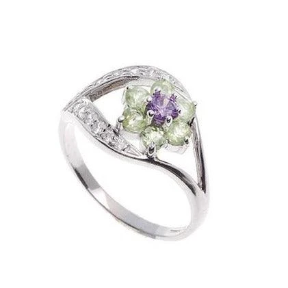 18ct White Gold Cubic Zirconia Dress Ring (LR-3850) 2 18ct White Gold Cubic Zirconia Dress Ring (LR-3850) - Image 2